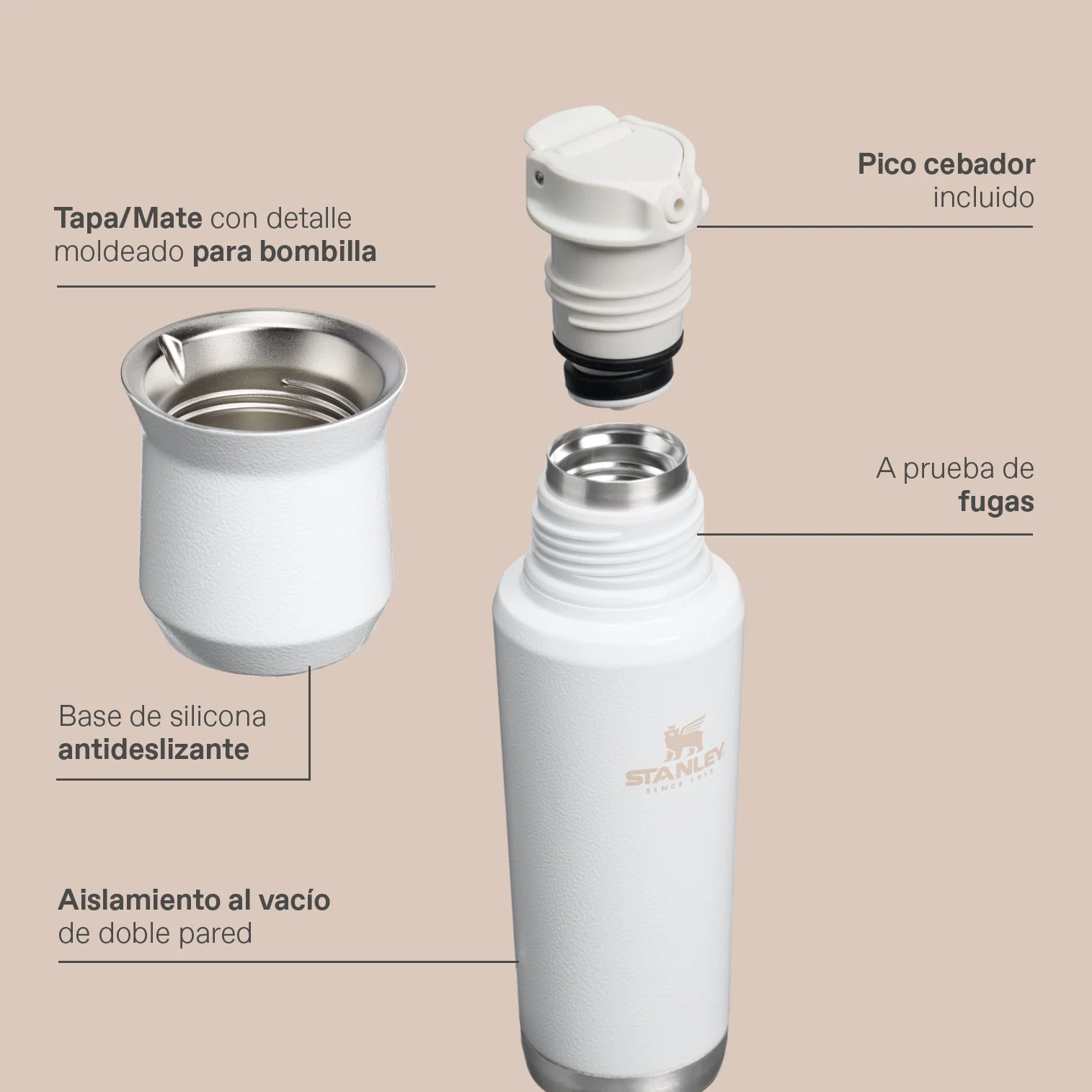 Termo Stanley 0.800 ml - Ideal Mate - Imagen 2